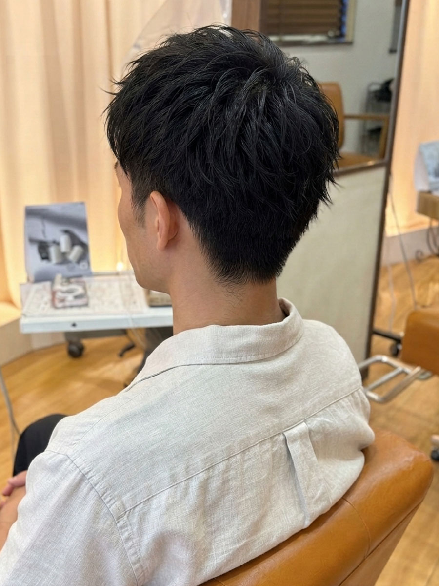 爽やかアップバングショート【河内花園駅】