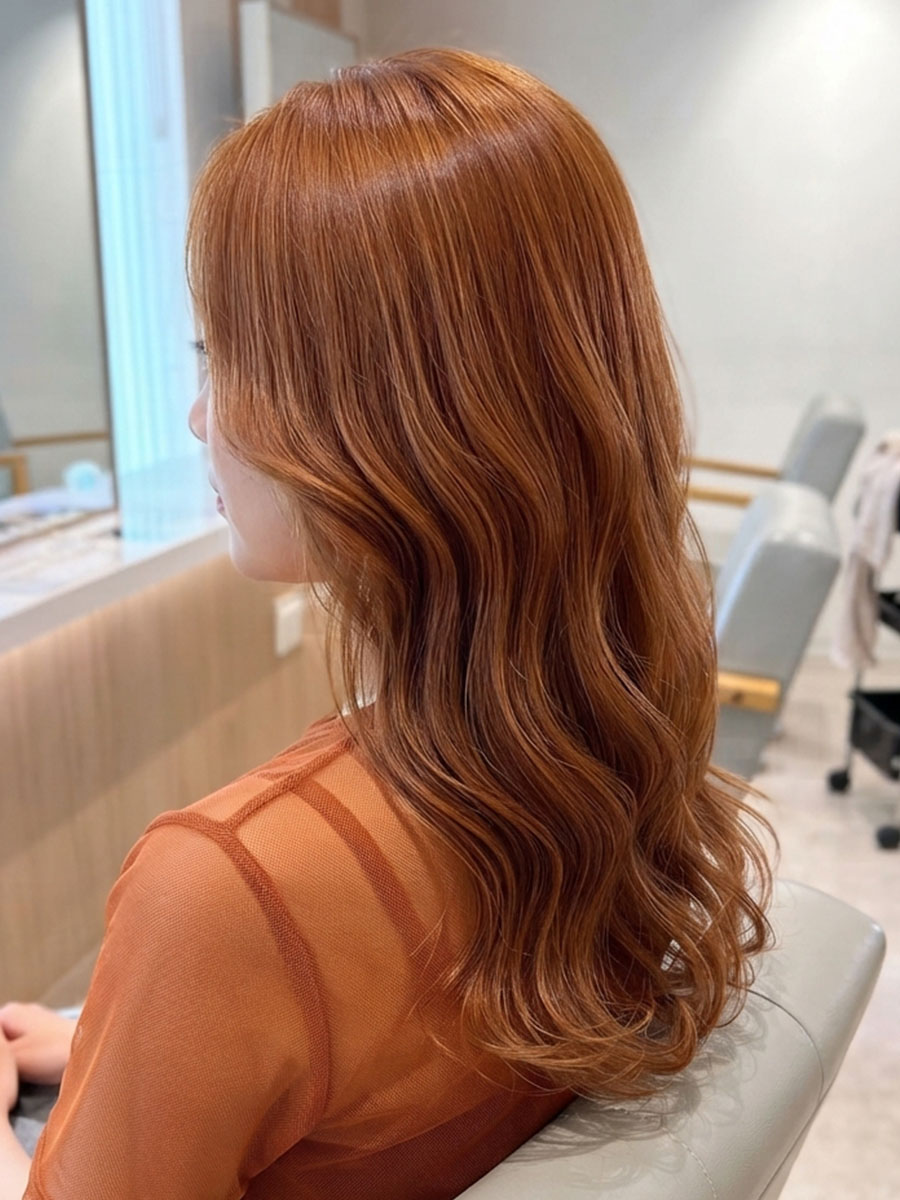 艶感オレンジブラウン【若江岩田駅】